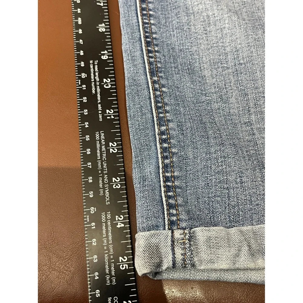 Nine West Jeans Alec Slim Boyfriend Ankle Medium Wash‎ Blue Denim Size 10